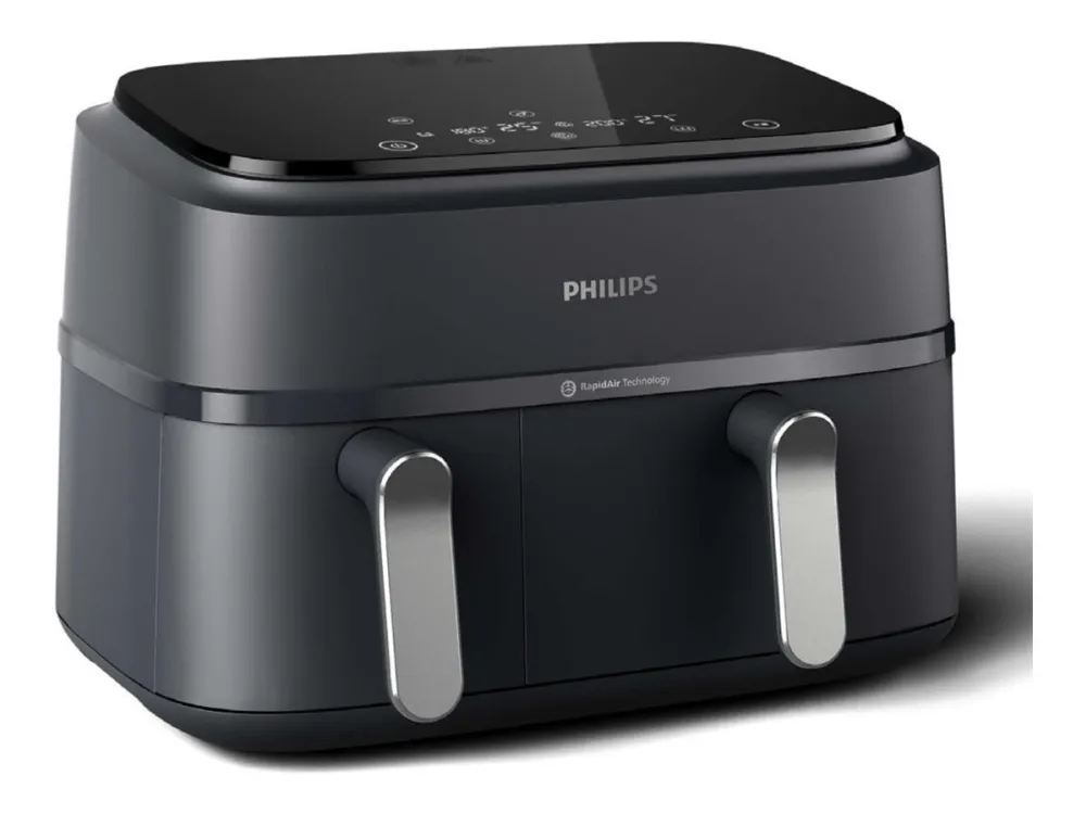 Philips Series 3000 NA351 - Varmluftsrister - 9 liter - 2.75 kW - sort/ sølv