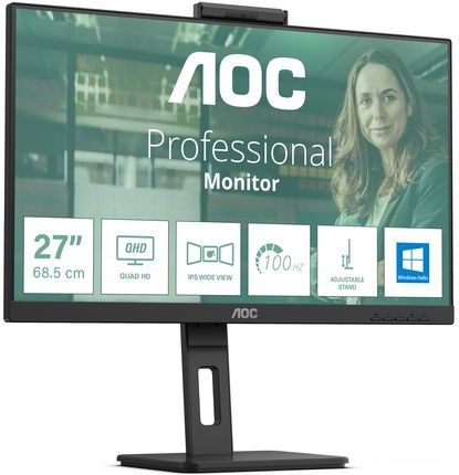 AOC Q27P3CW - Beeldscherm - Zwart - 27 inch - Quad HD - LED