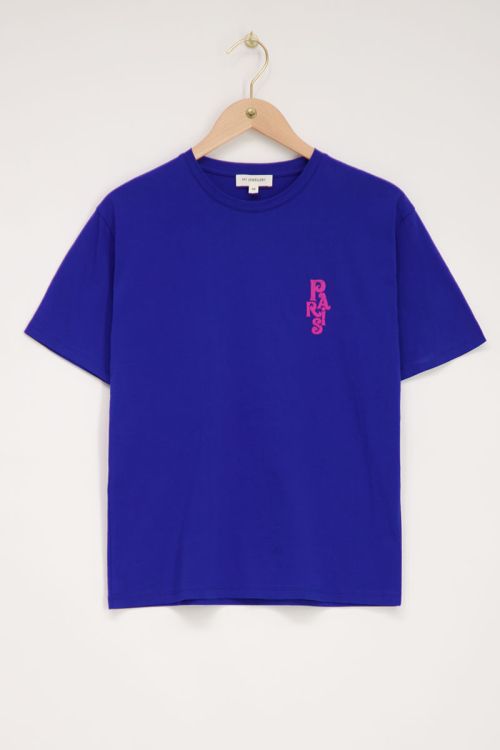 Blauw T-shirt la vie a Paris