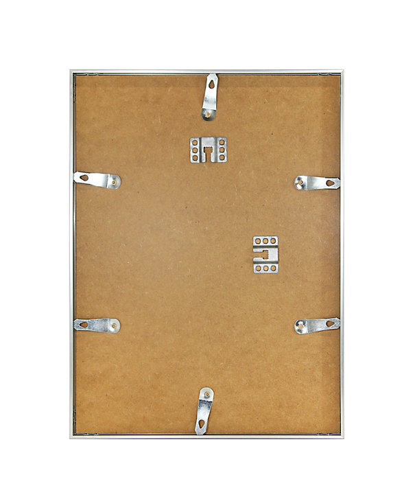 Cadre photo aluminium argent mat Accent l.30 x H.30 cm