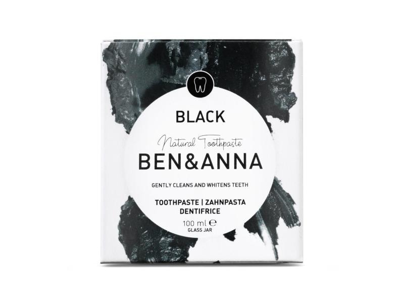 Ben & Anna Zahnpasta Black 100 ml Natürliche und fluorfreie Zahnpasta mit Minz Geschmack