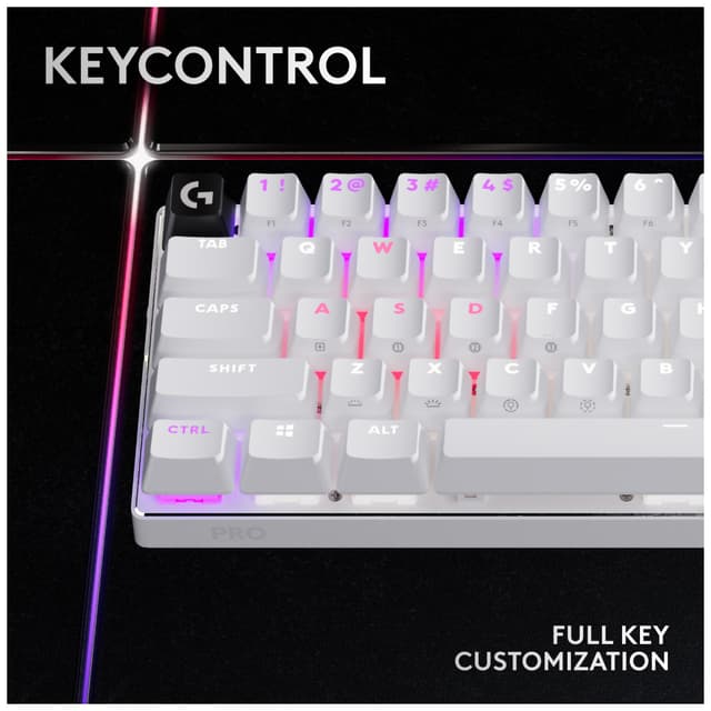 Logitech G Pro X 60 gamingtastatur (hvid)