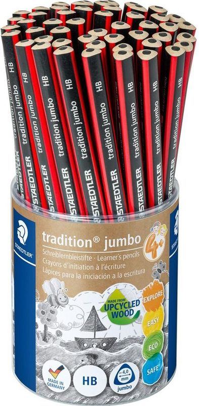 Staedtler - Jumbo 1285 - Schrijflerenpotlood - HB - 50 Stuks