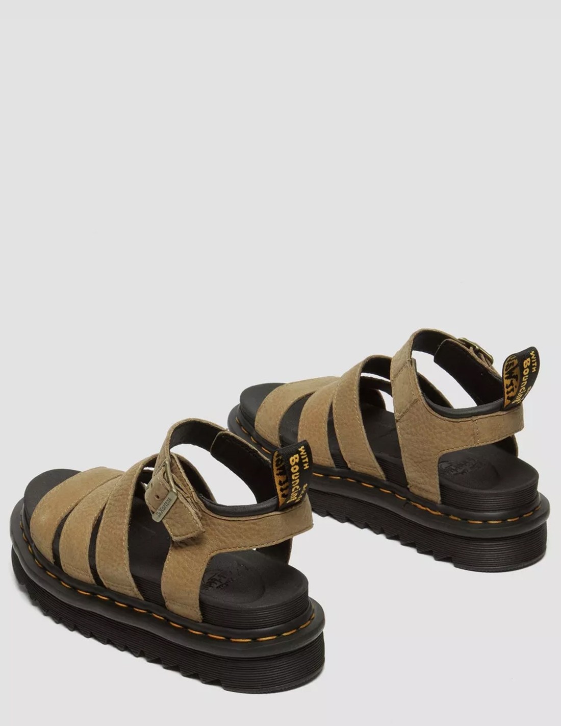 dr martens Sandales Femme Blaire Cuir Nubuck Marron