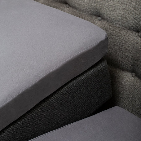 Hoeslaken Comfort Jersey - Splittopper - Lichtgrijs