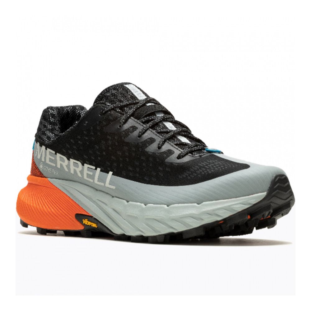 Merrell AGILITY PEAK 5 GTX - Chaussures trail Homme black/tangerine