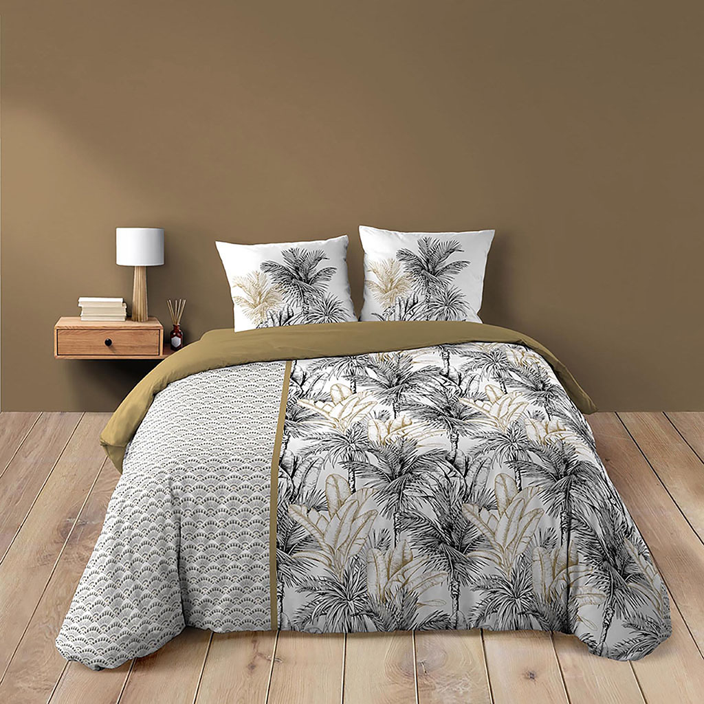 Parure housse de couette DAKAR coton 42 fils 240x260cm