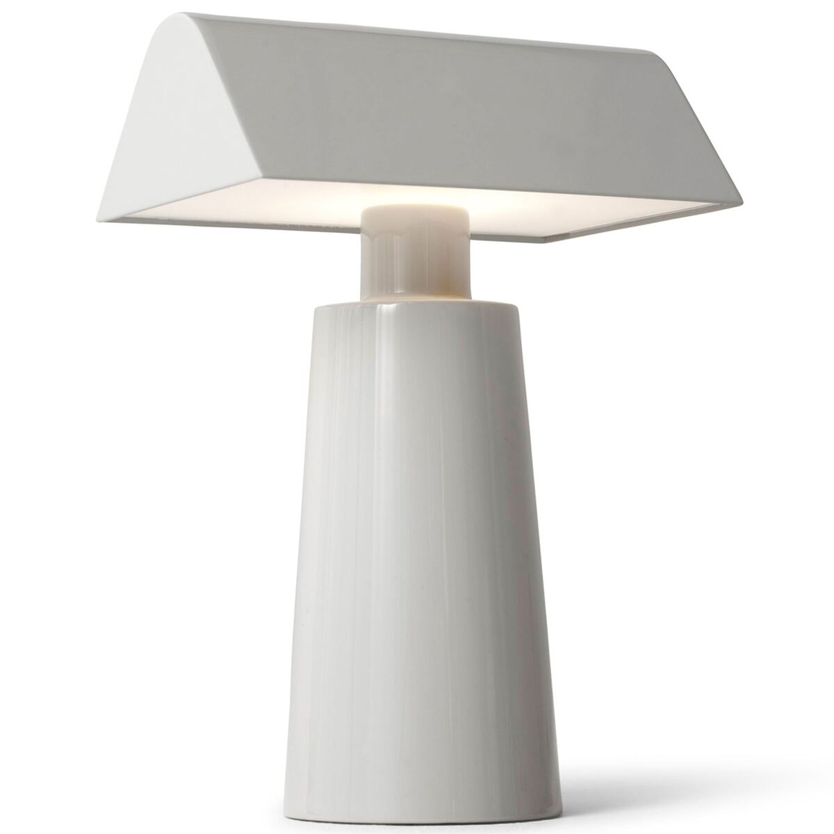 AndTradition Caret MF1 bærbar lampe, silkegrå