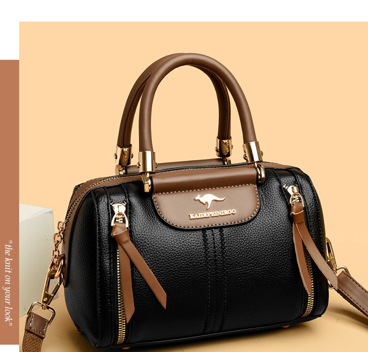 Mayanne - Crossbody Boston-tas met rits