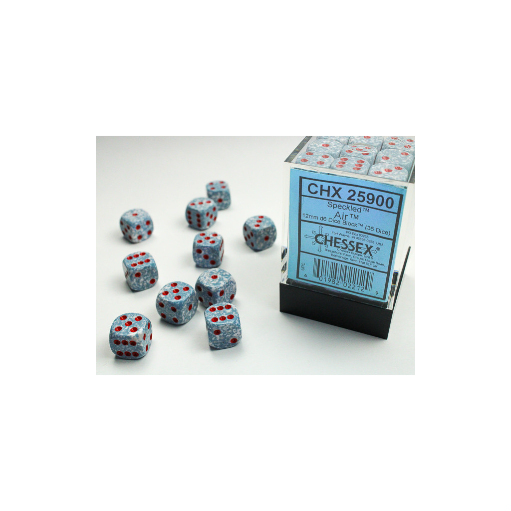 Set de 36 Dés Chessex : Speckled