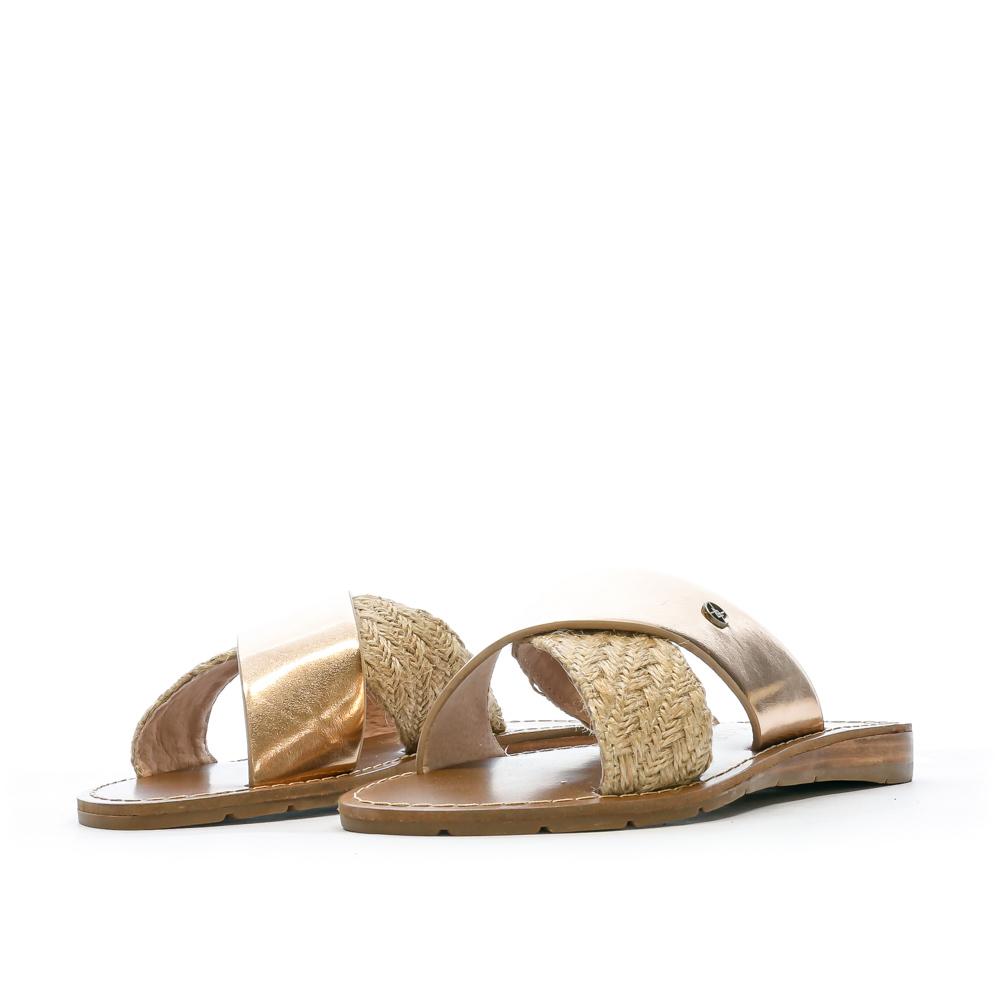 Chattawak Claquettes Croisées Rose Gold Femme Chattawak Brana