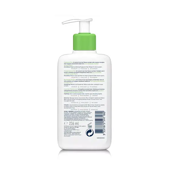 Creme de Limpeza e Hidratação CeraVe para Rosto e Corpo 236ml