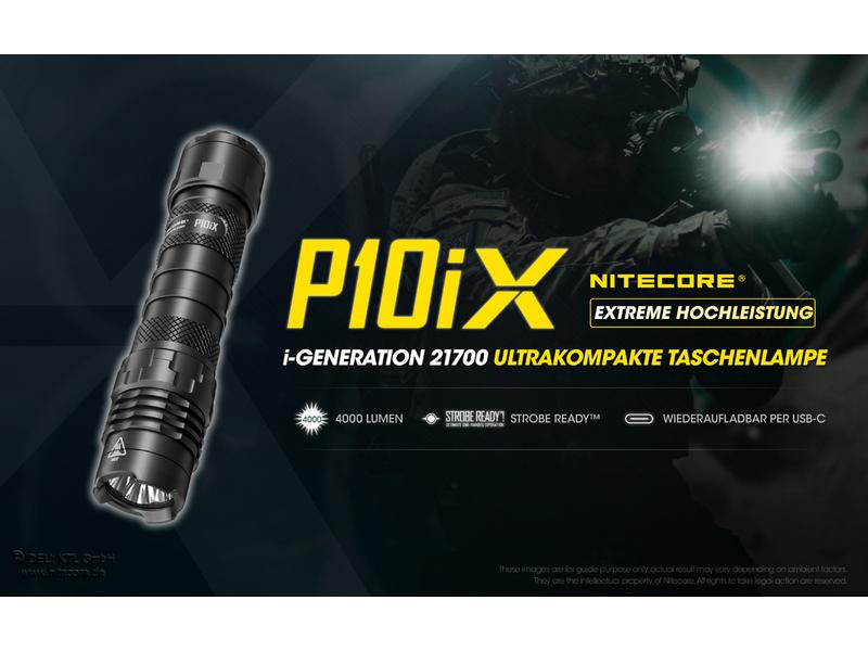 Nitecore Taschenlampe P10iX 4000 Lumen LED-Taschenlampe