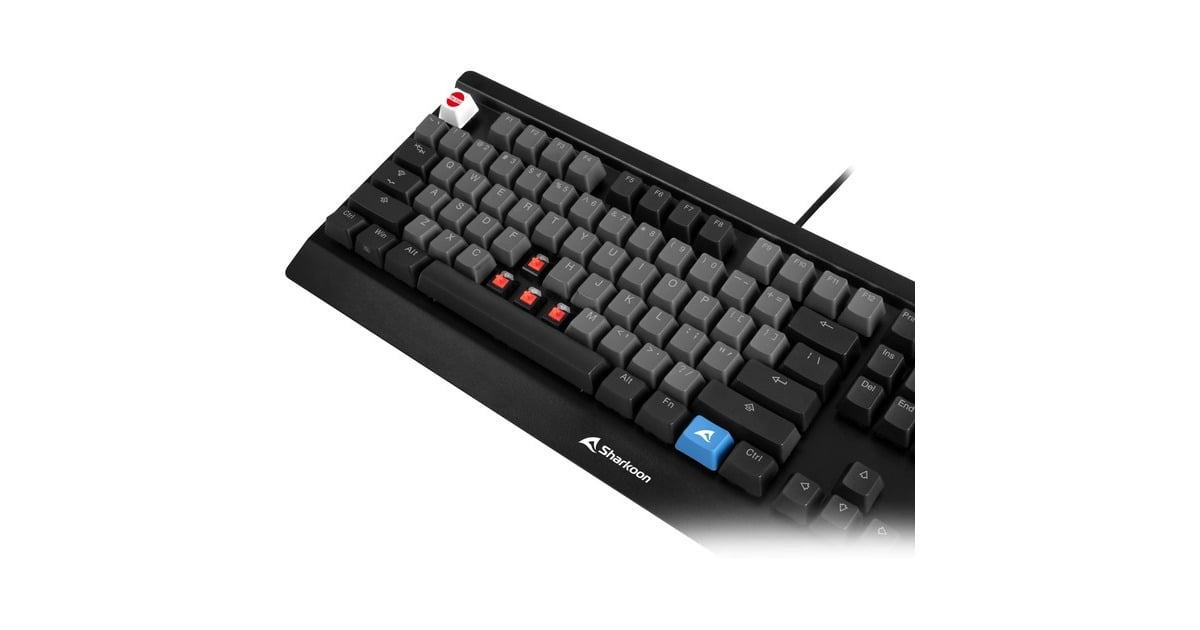 SharkoonSKILLER SAC20 keycaps  (Zwart, 114 stuks, ANSI Lay-out (US))