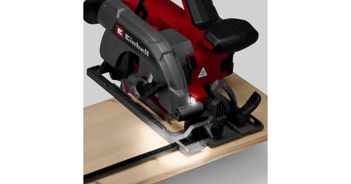 EINHELLAccucirkelzaag TE-CS 18/150-2 Li - Solo handcirkelzaag  (Rood/zwart, Power X-Change, Accu en oplader niet inbegrepen)