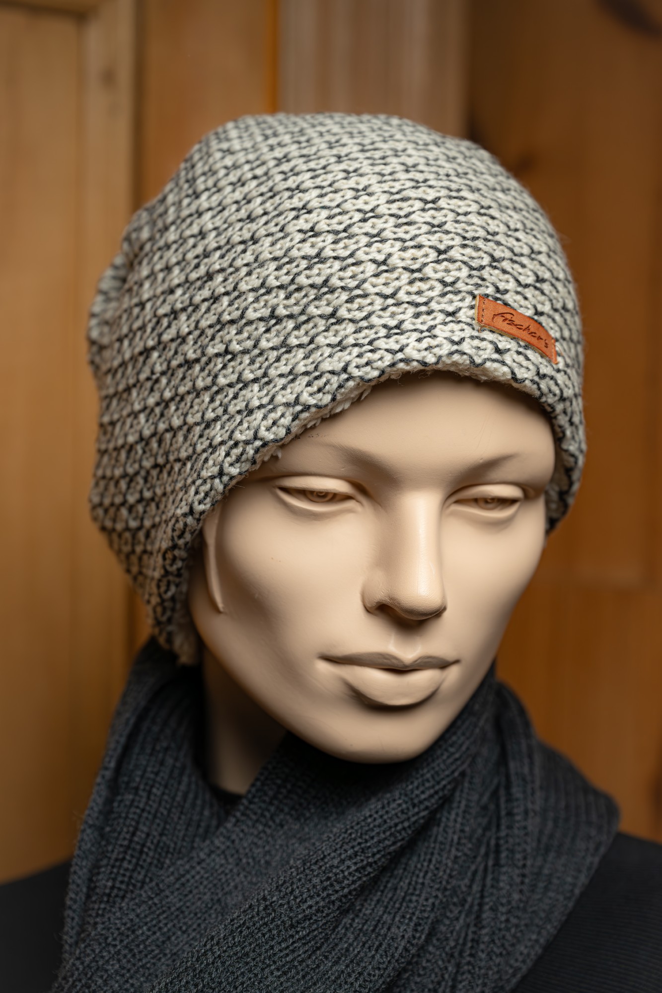Strickmütze schwarz-weiß günstig bestellen