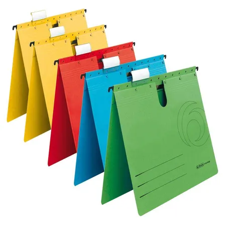 Herlitz Hängehefter A4 gelb 5er kaufmännischer Heftung