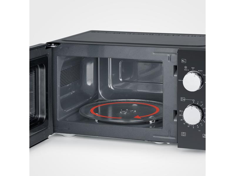 Severin Mikrowelle MW7886 Schwarz Mikrowelle mit einer Leistung von 700 Watt