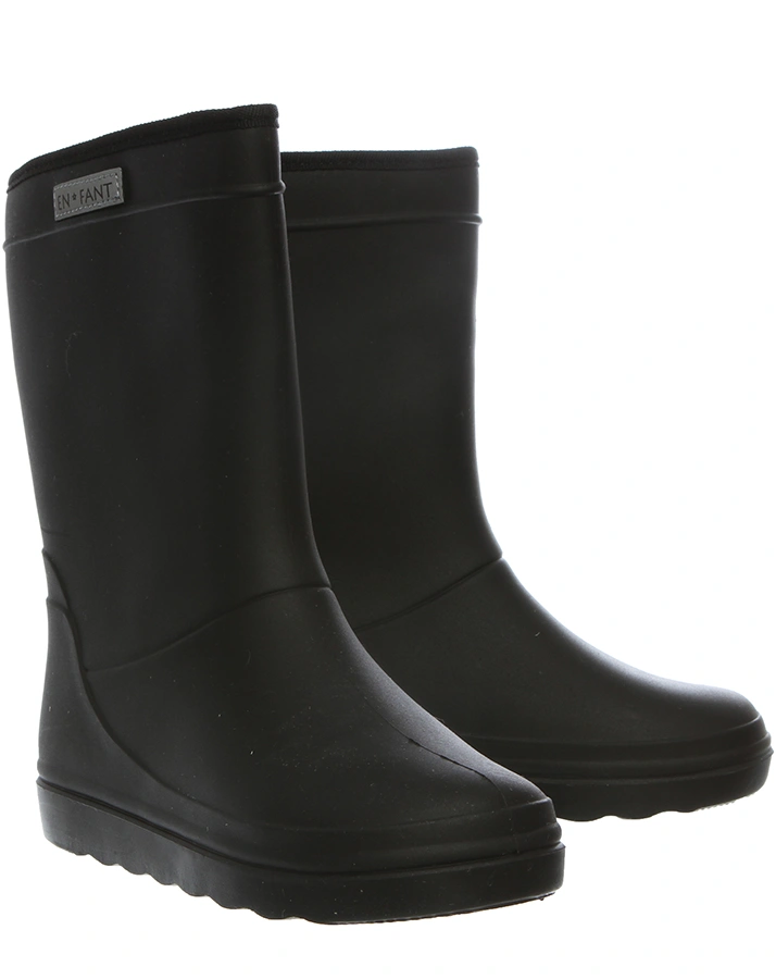 Gummistiefel THERMO gefüttert in schwarz