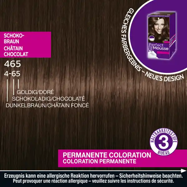 Perfect Mousse Schaumcoloration 465 Schokobraun