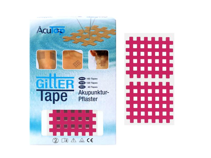 AcuTop Gitter Tape Typ C 5.2 cm x  4.4 cm 40 Stück Akupunkturpflaster gross