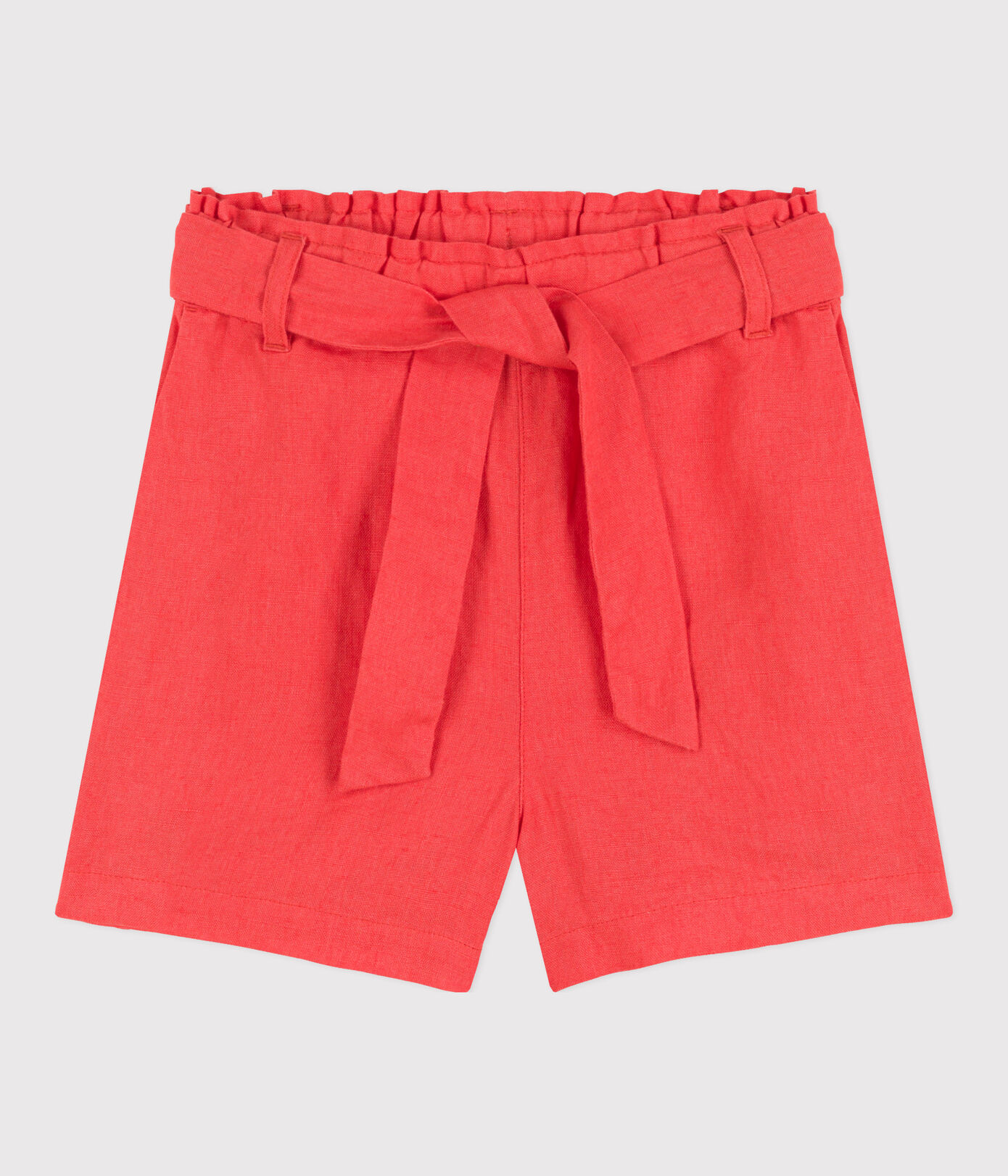Short en lin enfant fille