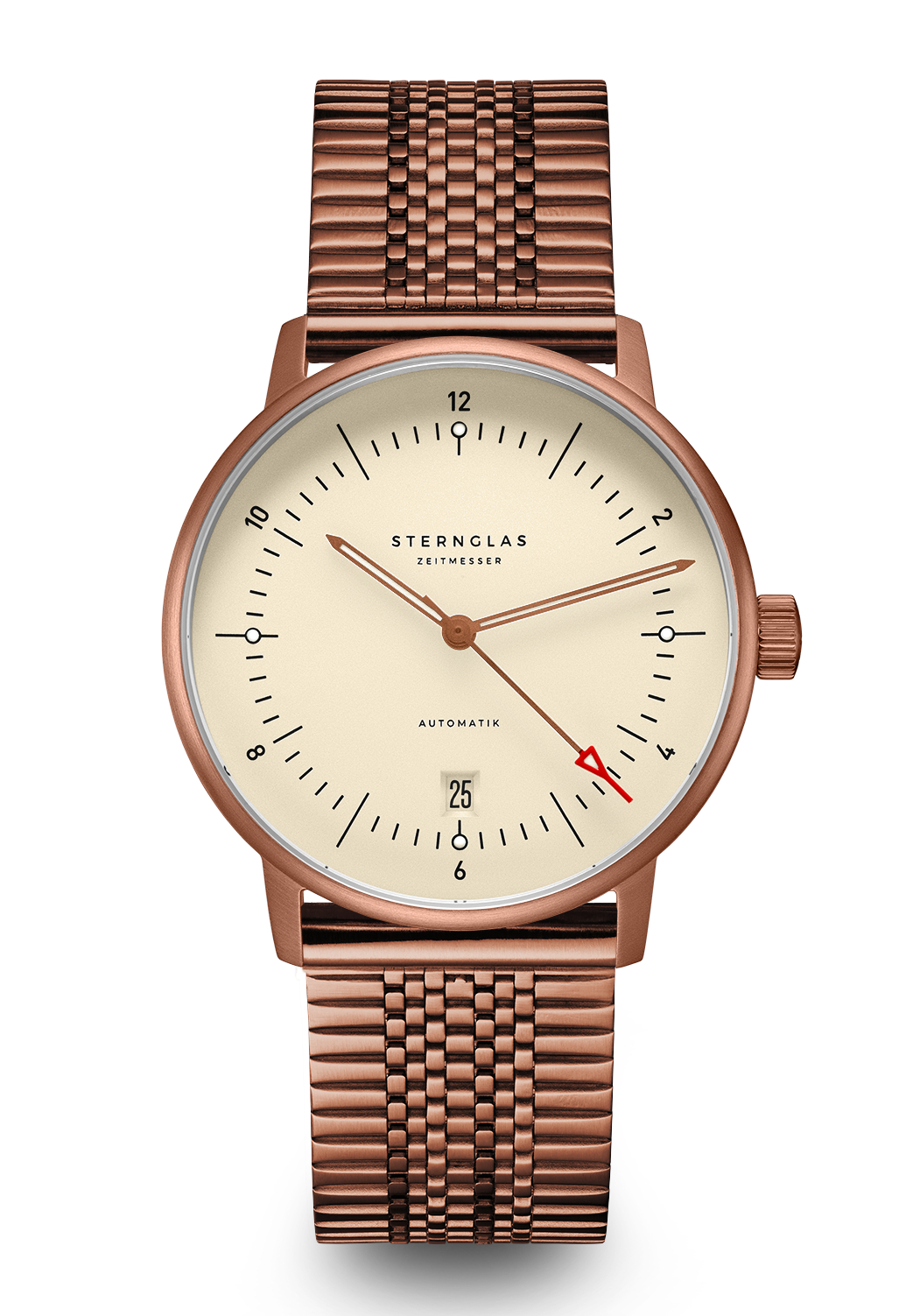 Sternglas Naos Automatik alabaster bronze 38mm Milanaise