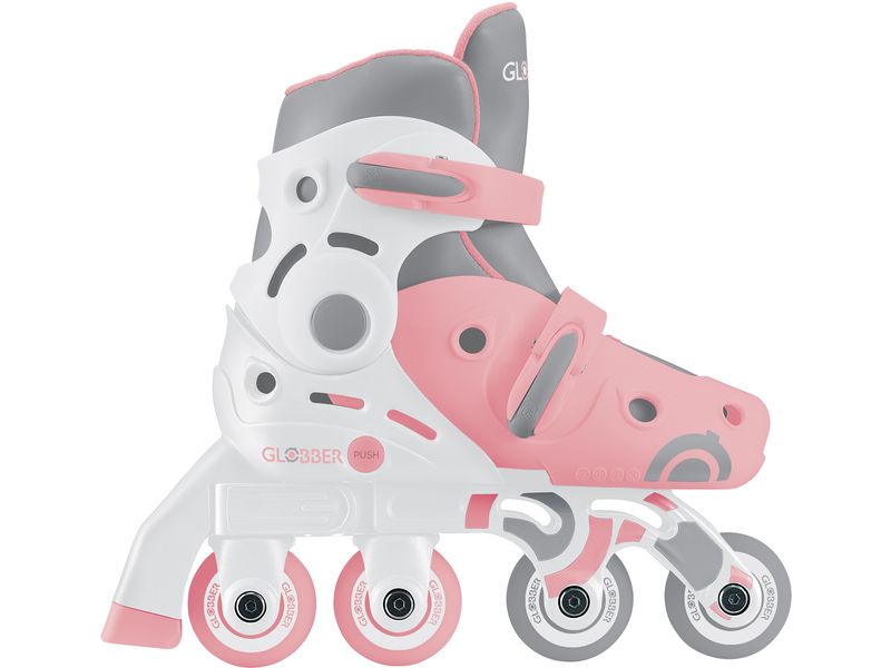 GLOBBER Inline-Skates 2 in 1 Gr. 30-33, Pastel Pink Anpassbare Skates