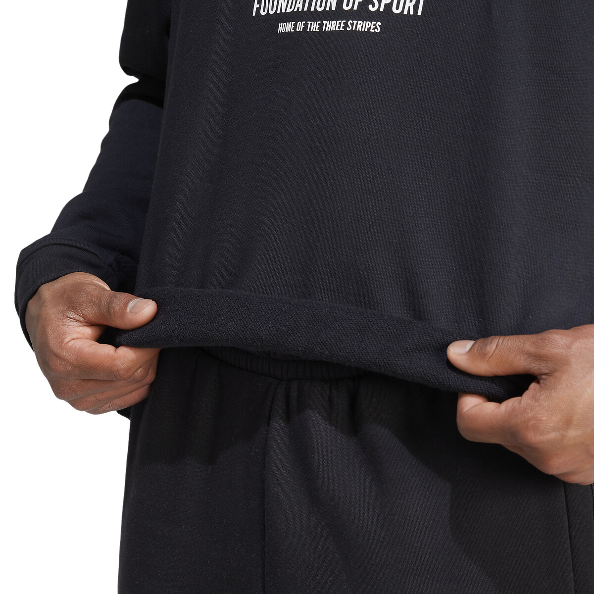 Suéter adidas Performance com gola redonda e logo duplo