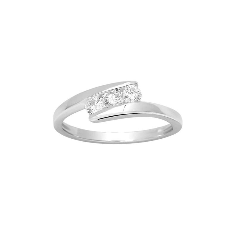Bague femme - Oxyde de zirconium - Argent 925