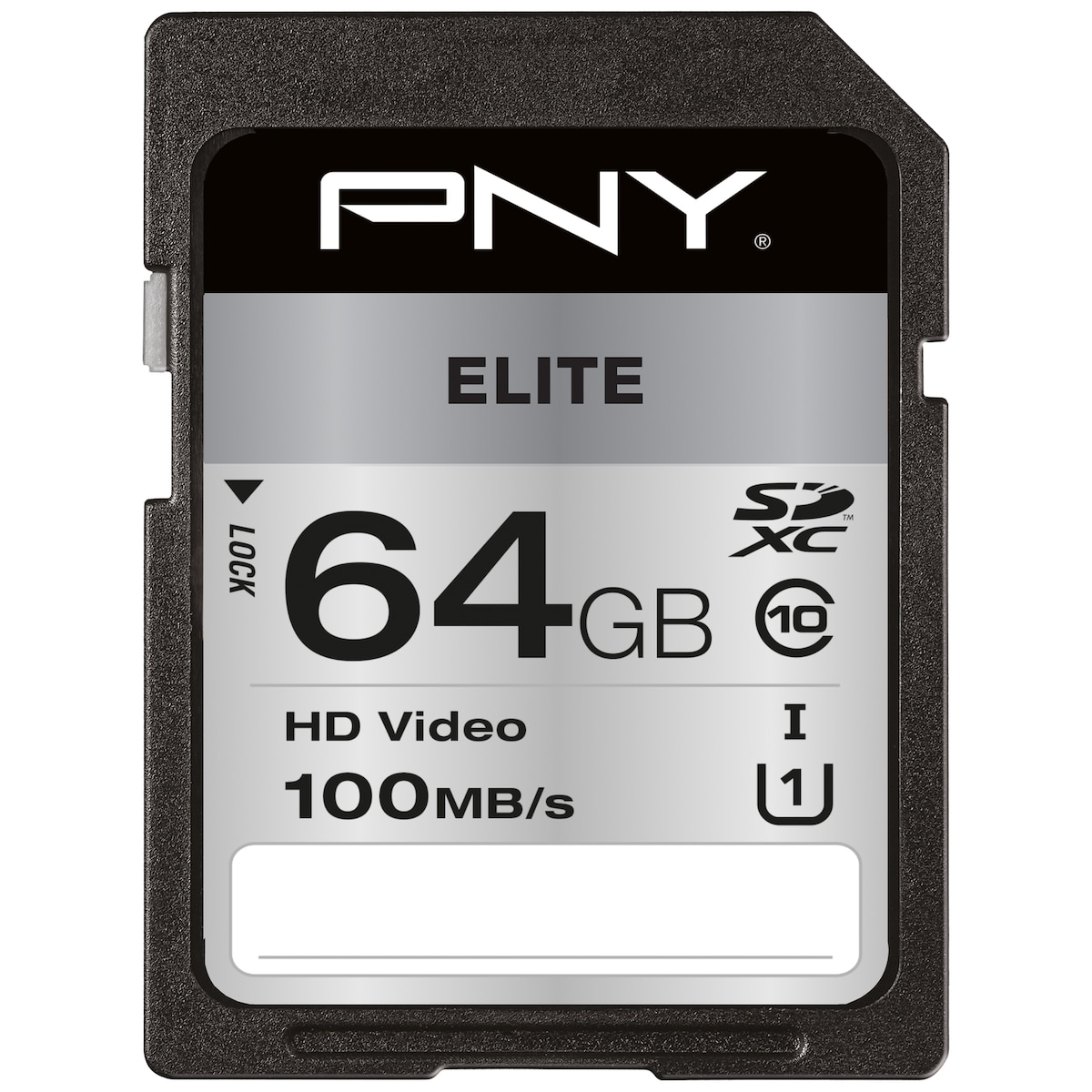 PNY Elite SDXC-minnekort 64 GB