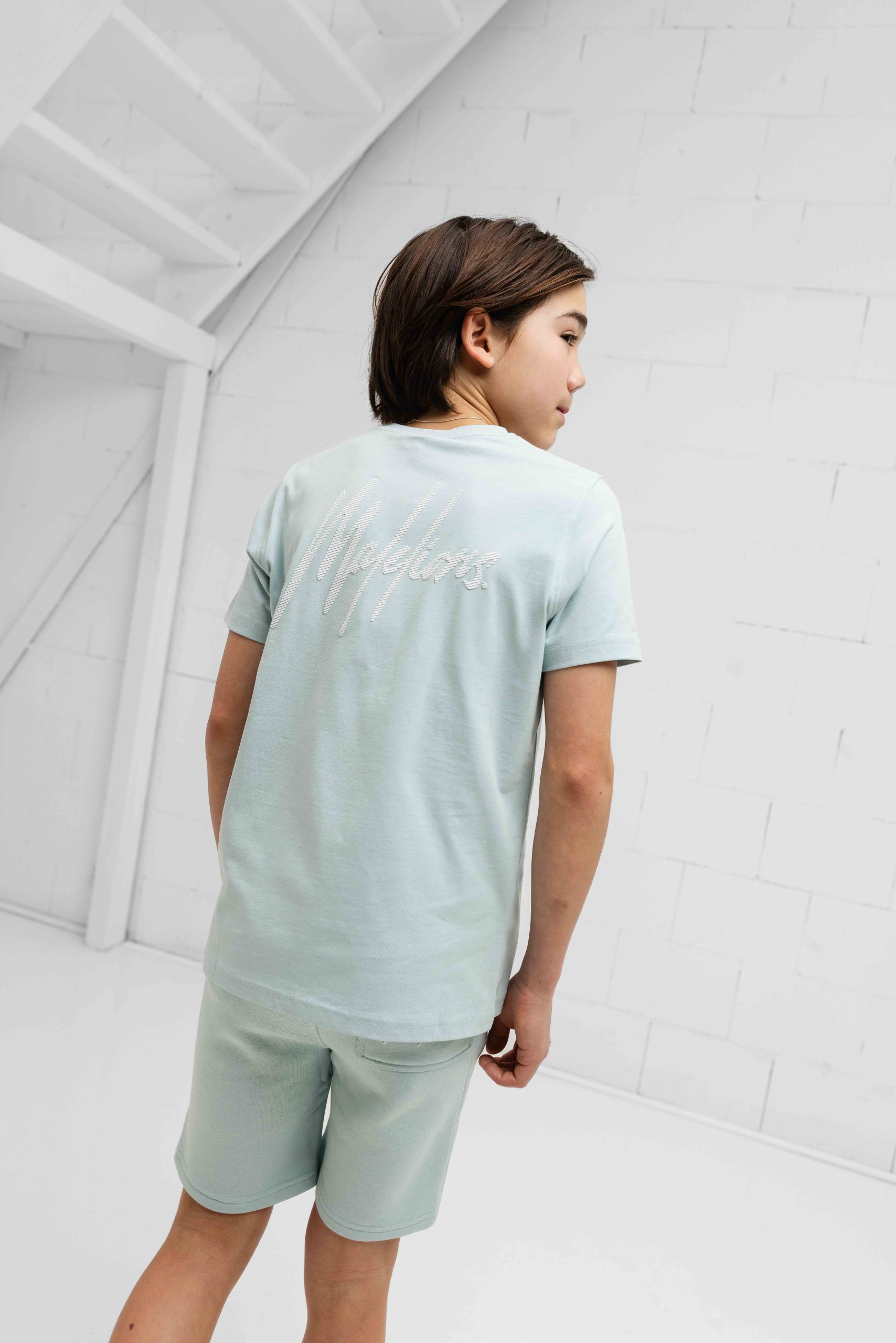 Malelions Striped Signature Zomerset Kids Blauw