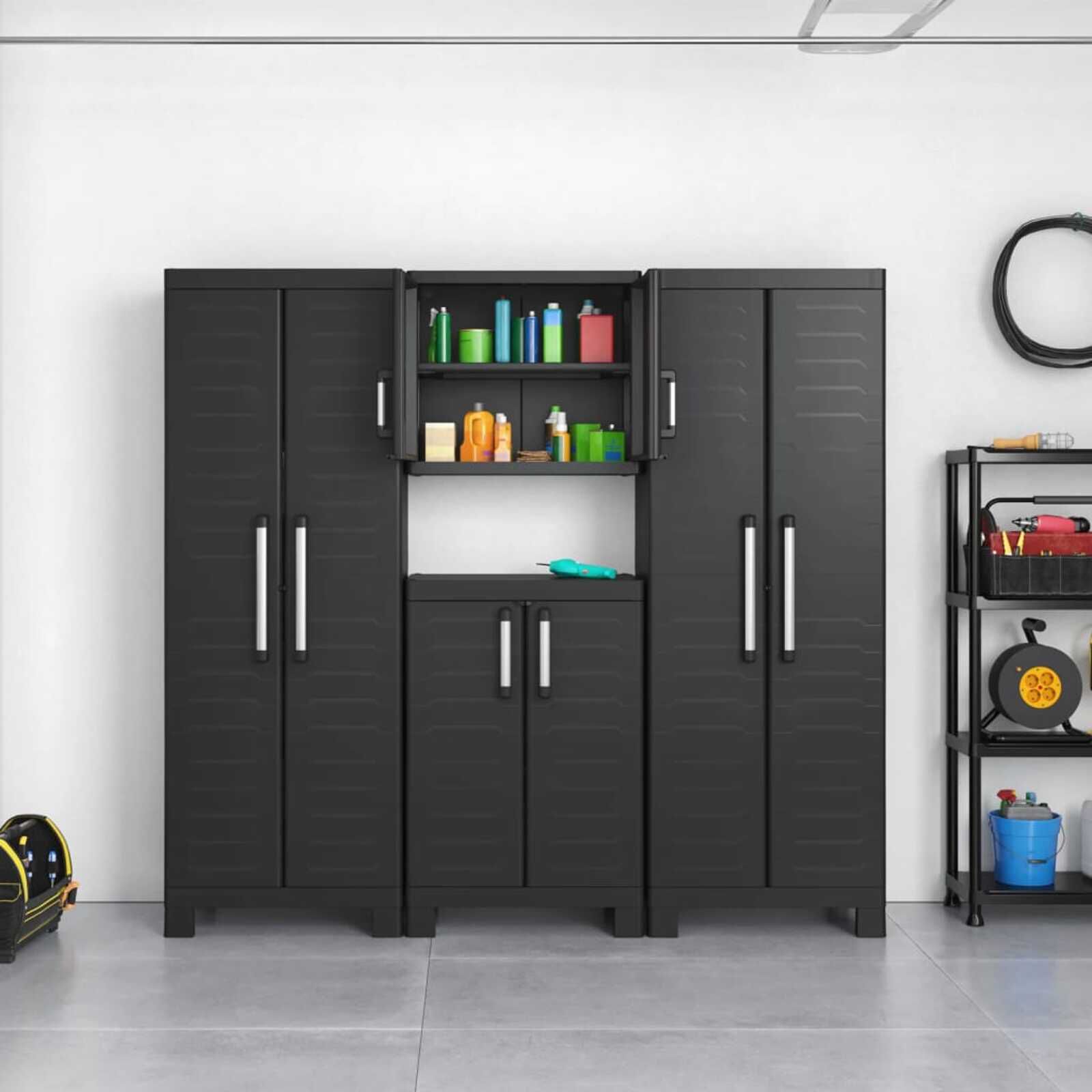 Keter Detroit hoge kast, zwart