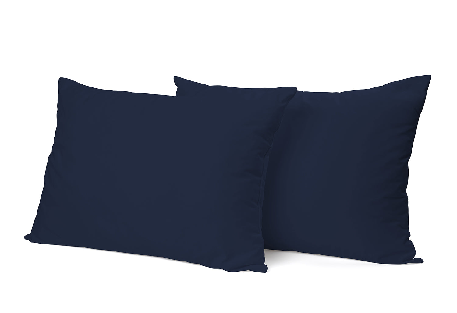 Eleganzzz Kussensloop Hotelsluiting Perkal Katoen donker blauw