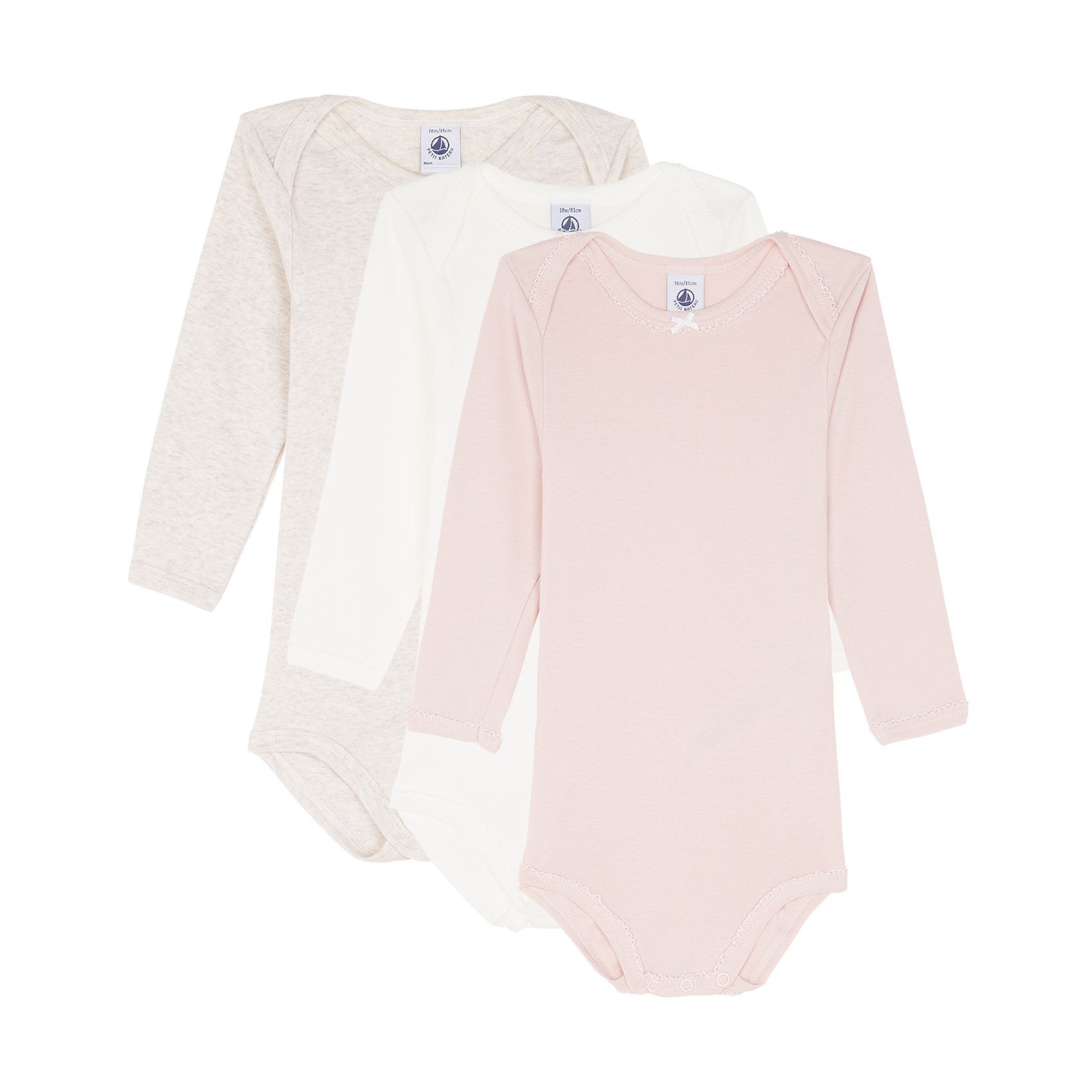 Lot de 3 bodies en coton | Multicolore