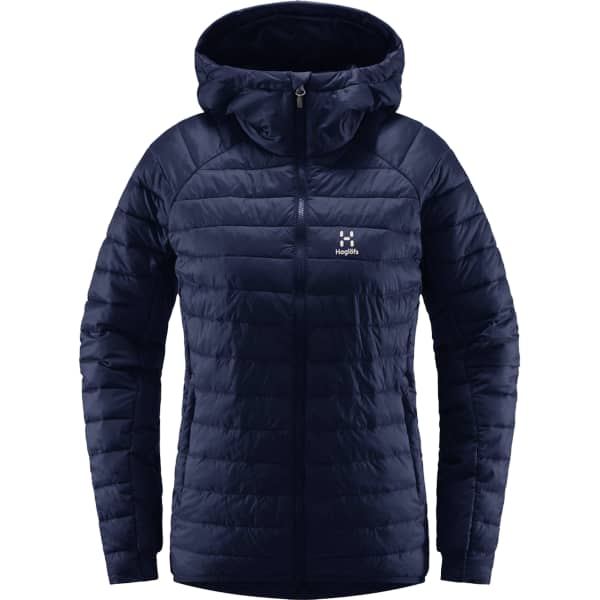 Doudoune randonnée HAGLÖFS SPIRE MIMIC HOOD W TARN BLUE SOLID