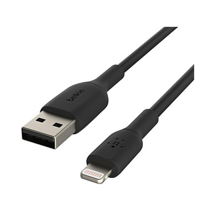 Belkin Câble USB-A vers Lightning MFI (noir) - 15 cm