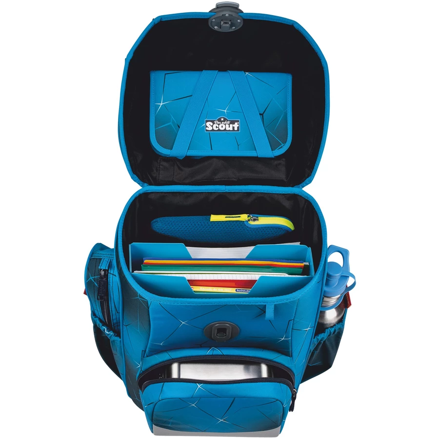Scout Neo Exklusiv Safety Light - Schulranzen Set 5tlg. Polar Blue
