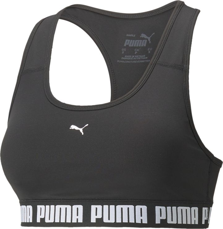 PumaMid Impact Puma Strong Bra PM - schwarz