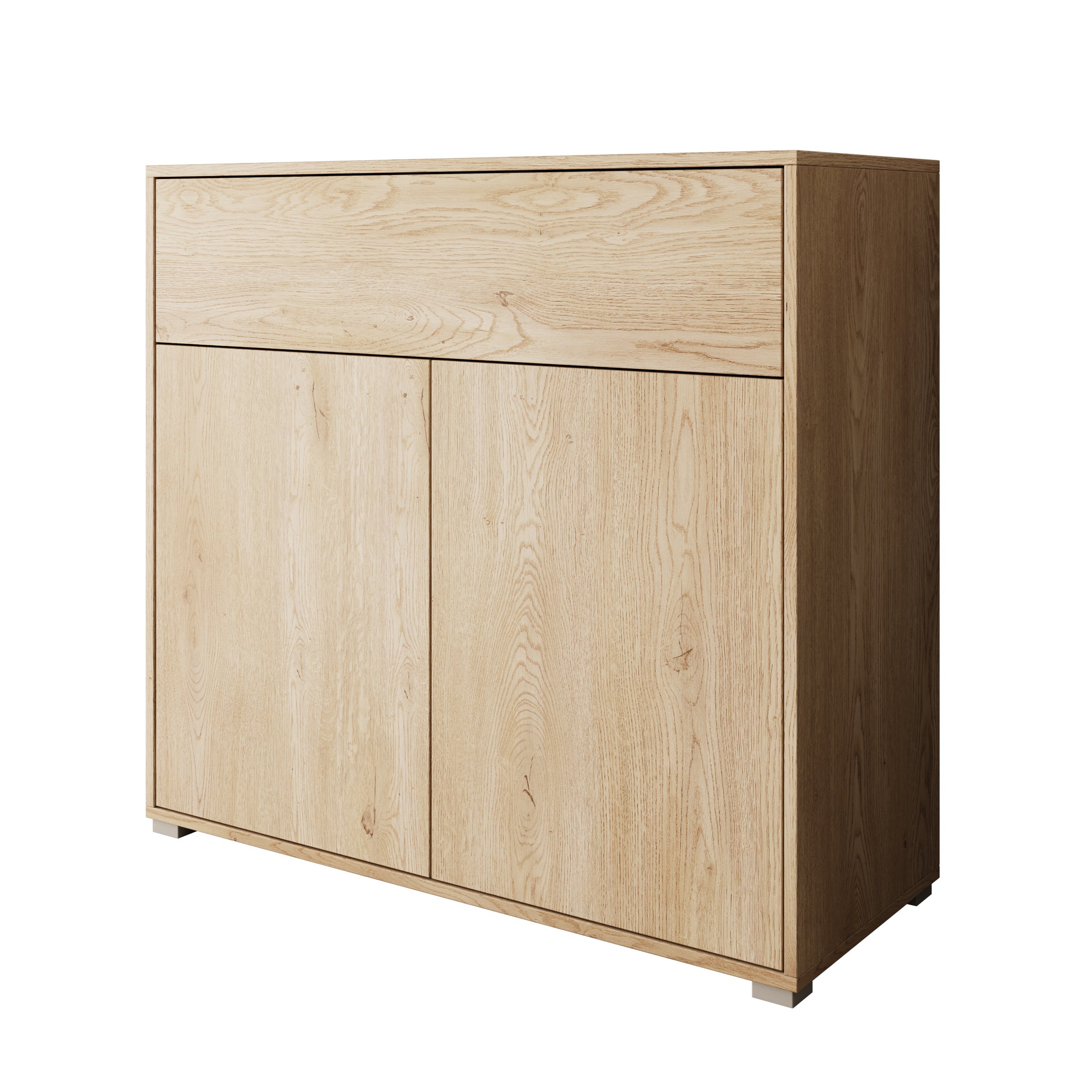 Meubella - Gideon - Dressoir - Eikenpatroon - 100x40x93 cm