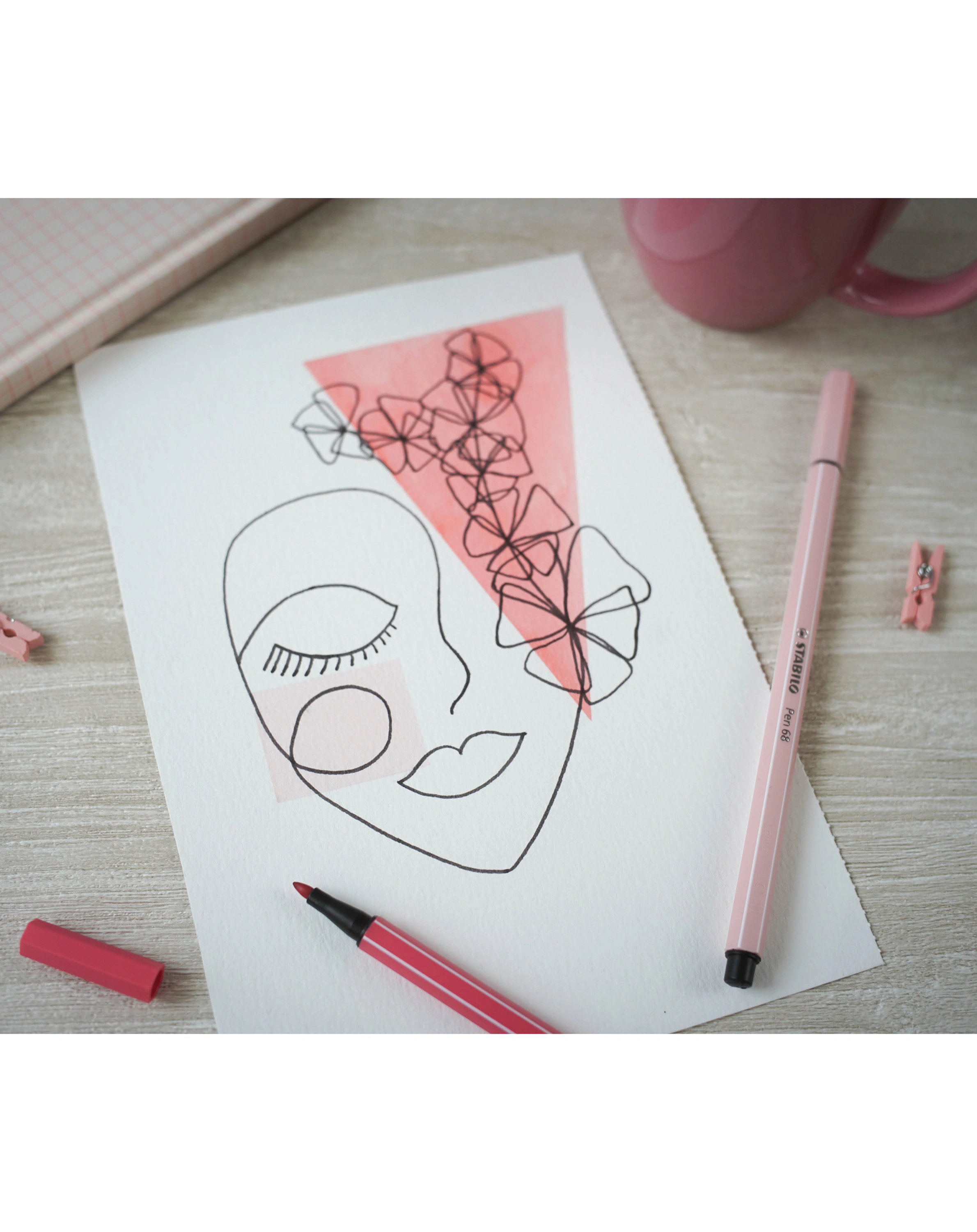 Filzstift STABILO® Pen 68 Pastellove Set 12er-Pack