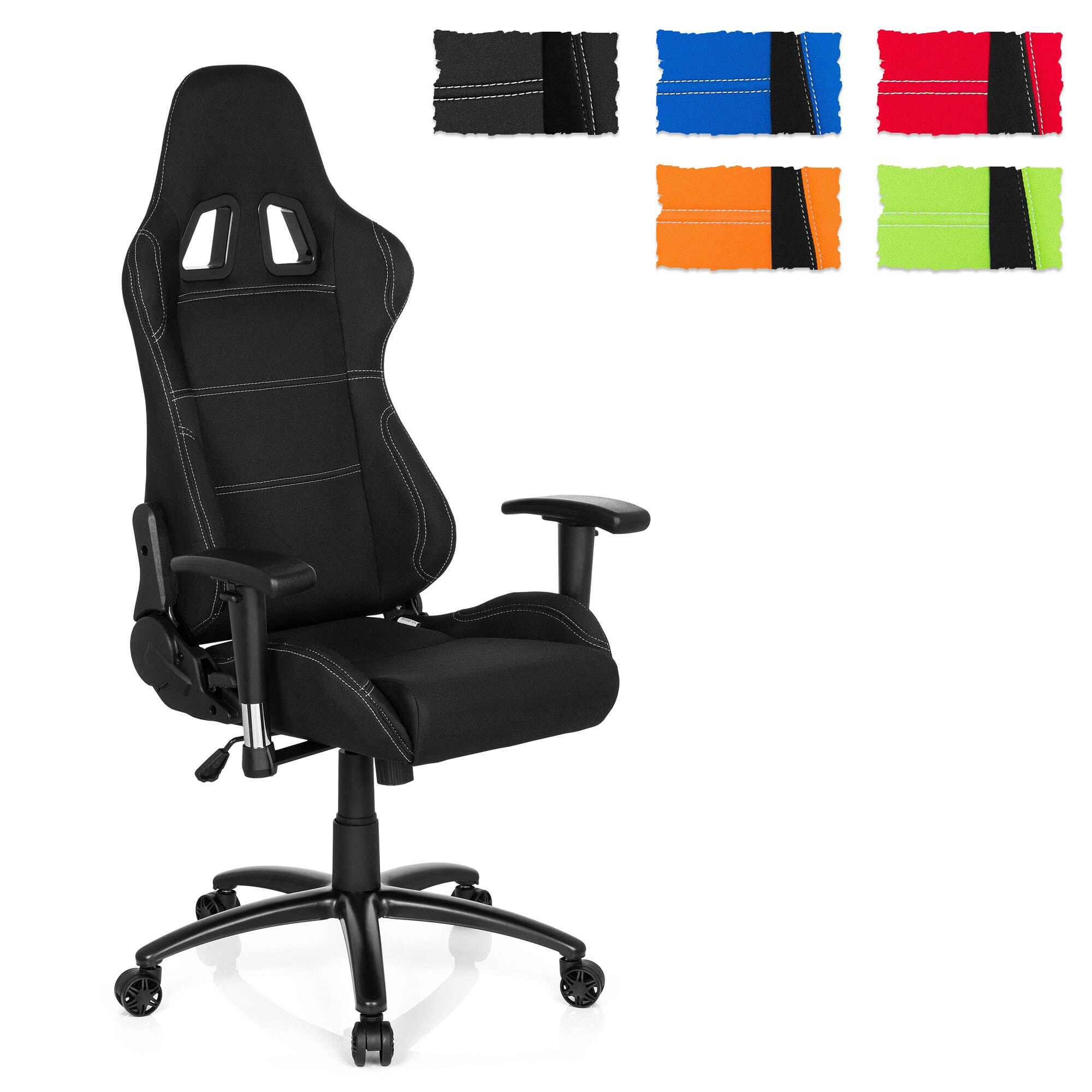 Gamingstuhl GAME FORCE Stoff mit Armlehnen (höhenverstellbar) hjh OFFICE