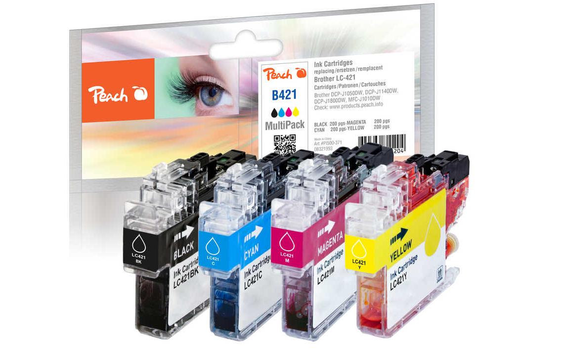 Tinte Brother LC-421 MP C/M/Y/BKDruckerpatrone: Schwarz, Cyan, Magenta und Gelb