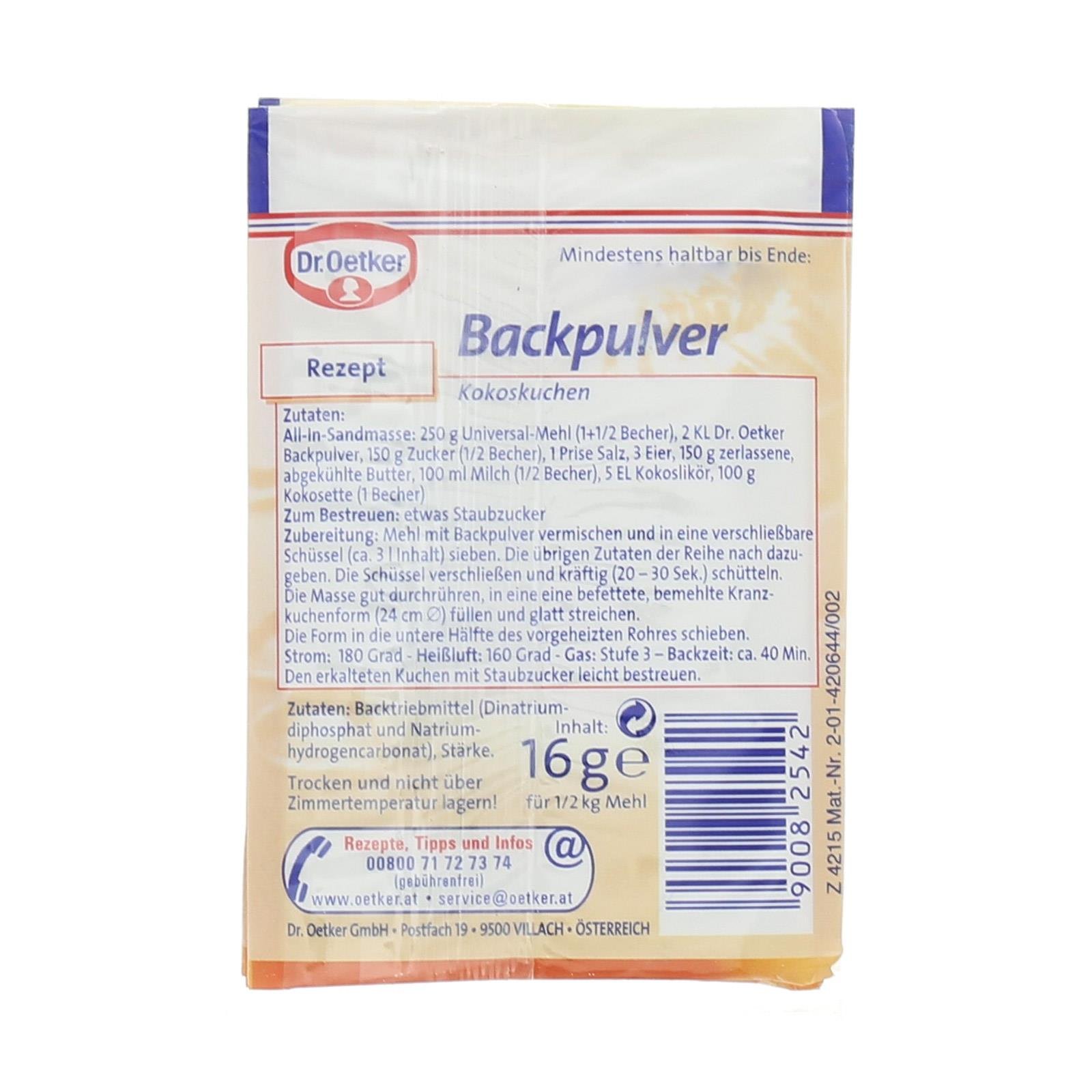 Dr. Oetker Backpulver