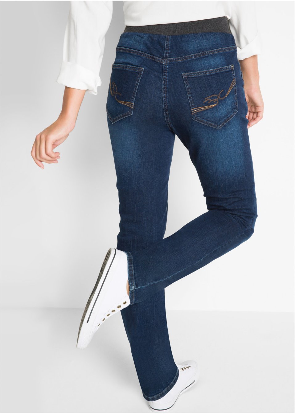 Jean extensible avec taille confortable