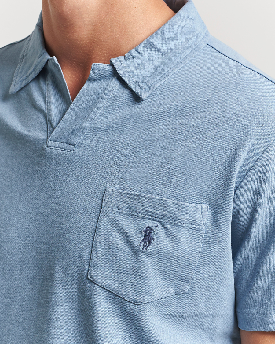 Polo Ralph Lauren Johnny Cotton/Linen Polo Channel Blue