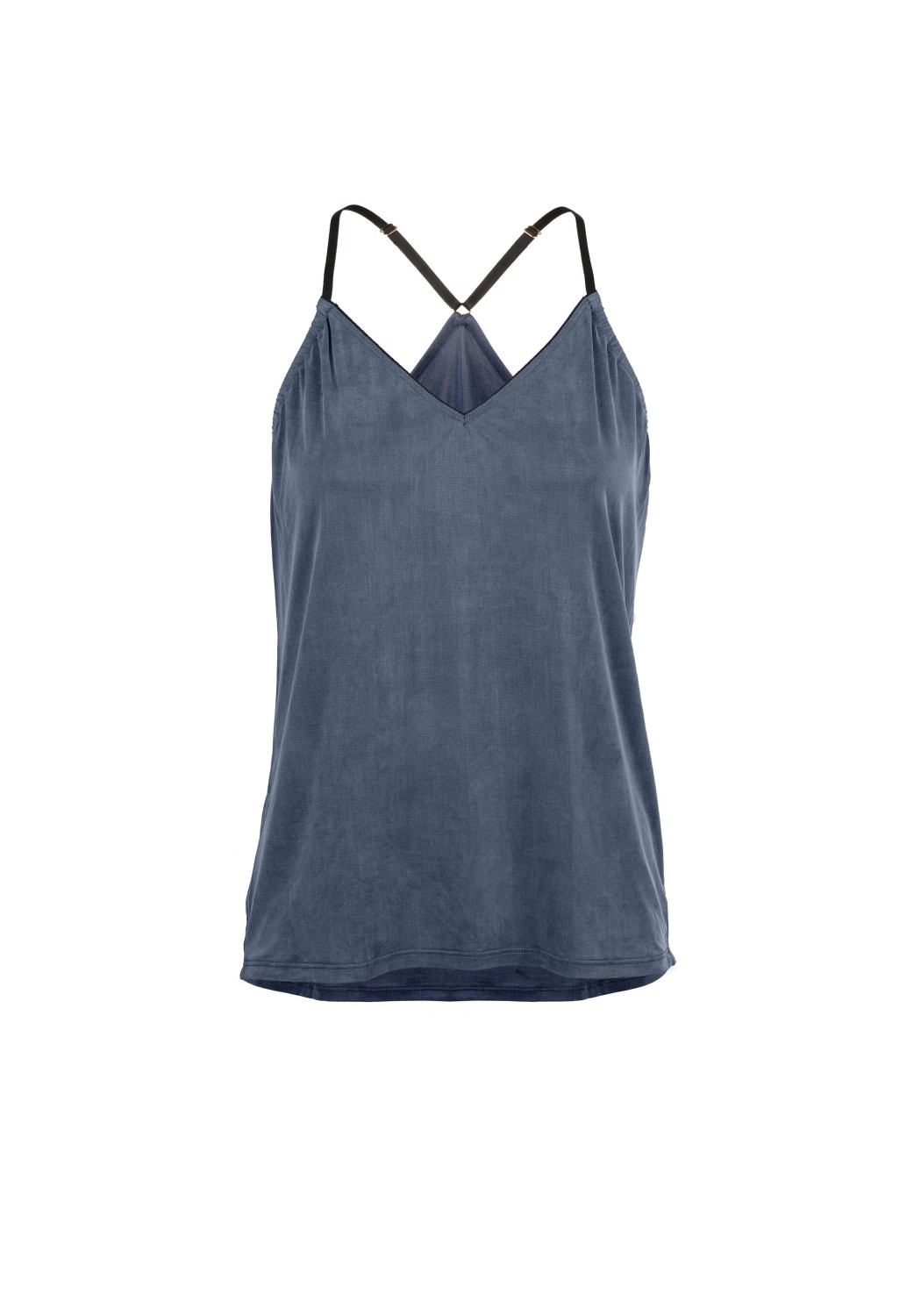Moya Kala Trägershirt Cupro Strap Top Midnight Blue