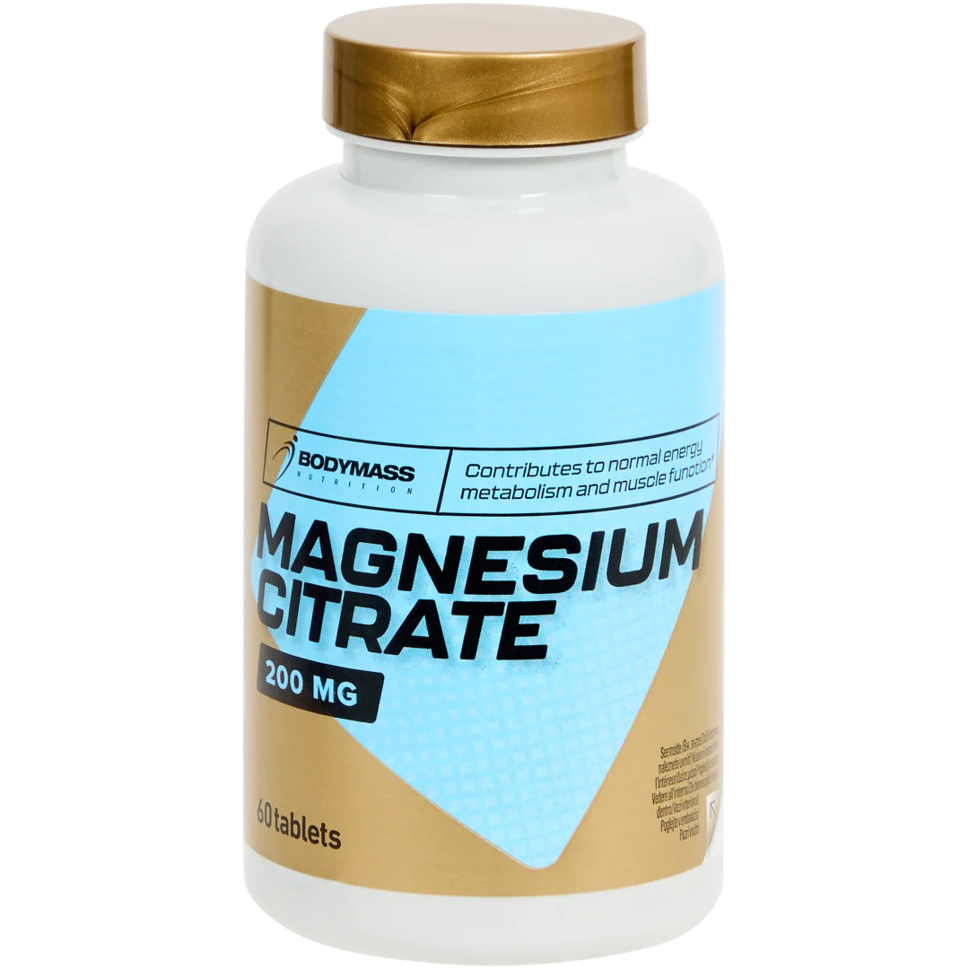 Capsules de citrate de magnésium Bodymass 200 mg