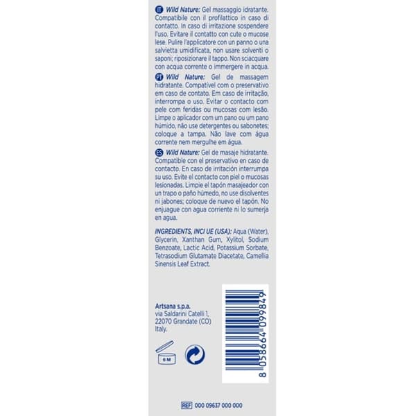 Kontroll - Wild Nature Gel Masaje 3 En 1 200 Ml
