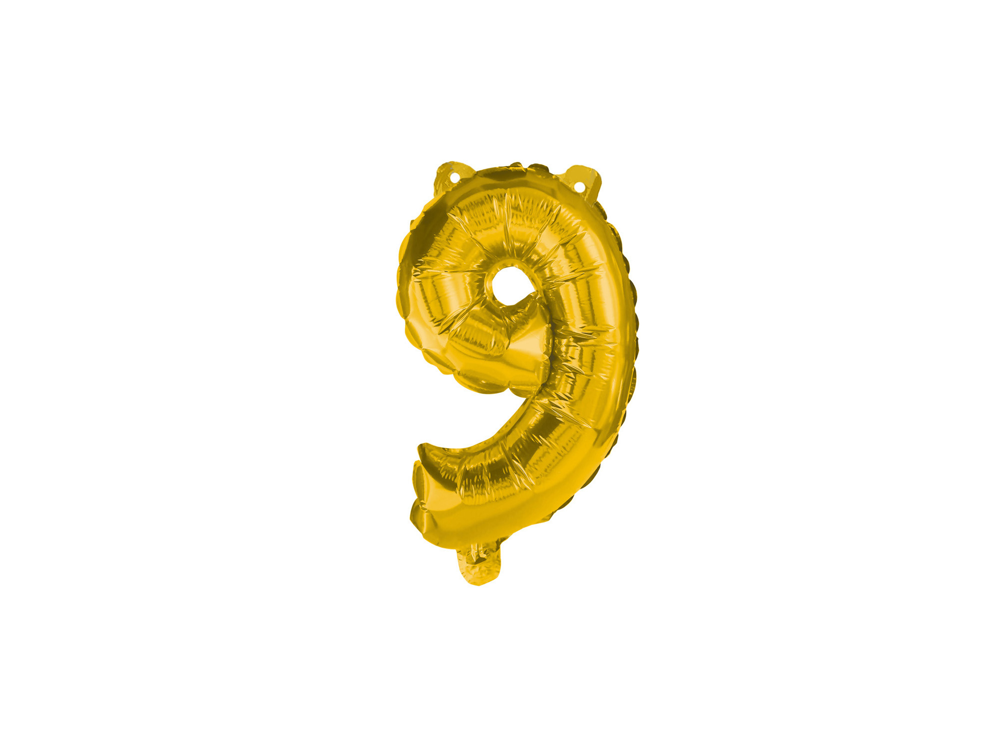 BALÃO FOIL Nº9 DOURADO 32CM